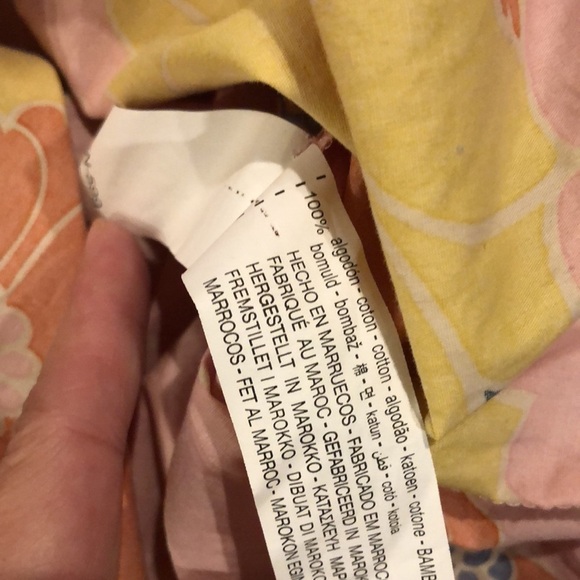 Zara Floral Printed Shirt With Hat Set S - Picture 11 of 11